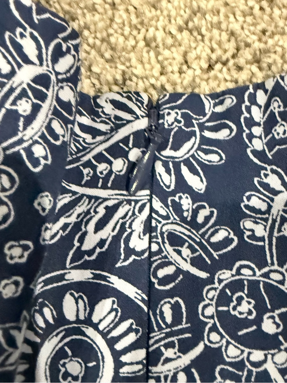 Madewell Blue Poplin Cotton Puff Sleeve Tiered Mini Babydoll Dress Women’s US 4 - Picture 14 of 14